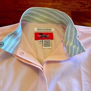 Girls RJ Classics equestrian show shirt - baby pink size 12